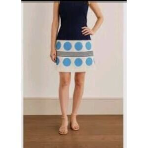 Boden Blue Embroidered A-Line Dress 4R – 60s Mod Twiggy Style Retro VTG Inspired